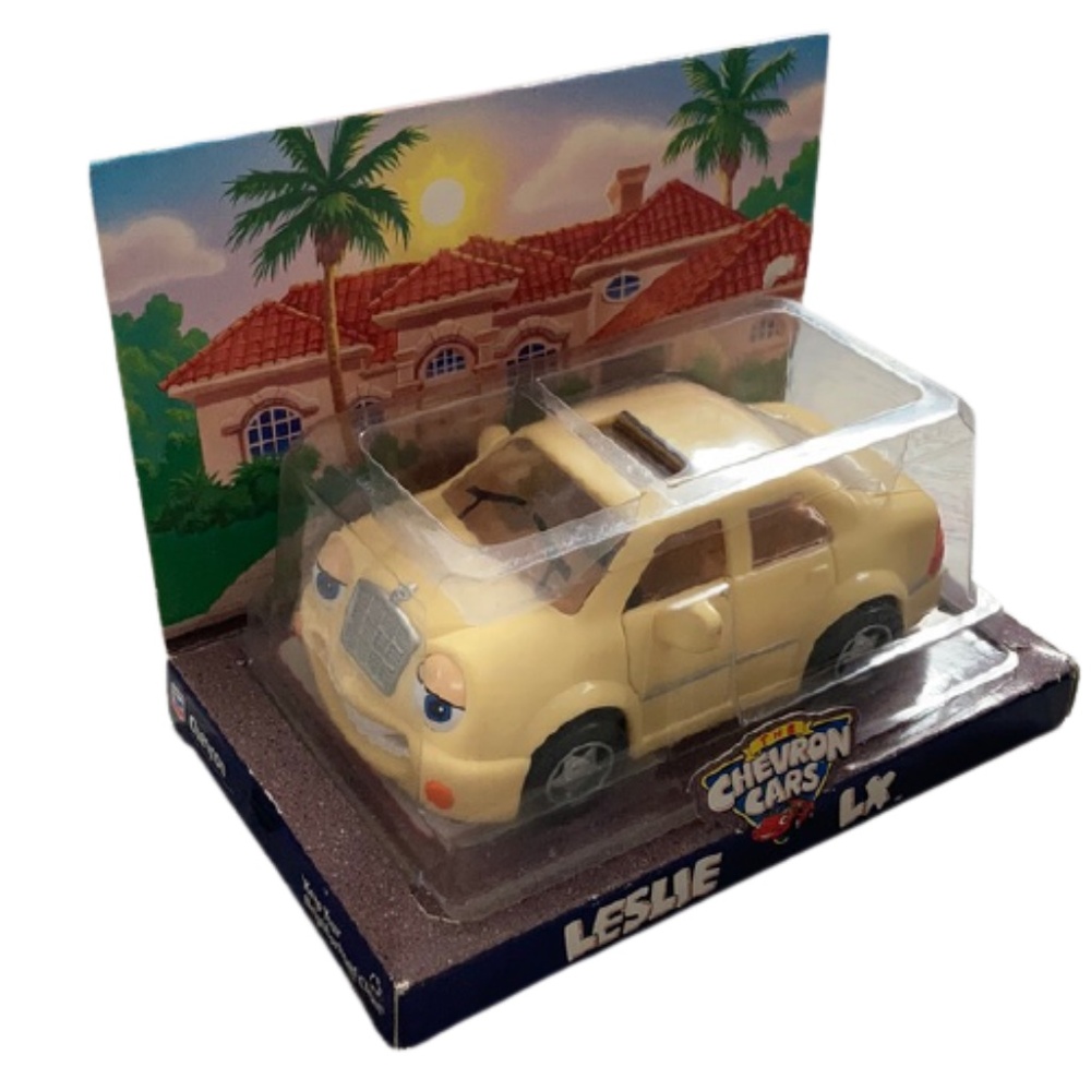 *NWT* Chevron Cars Leslie LX yellow toy vehicle